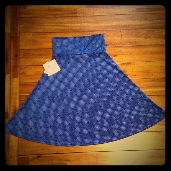 LuLaRoe Dresses & Skirts - Lularoe Azure Dark Royal Blue w/ microprint